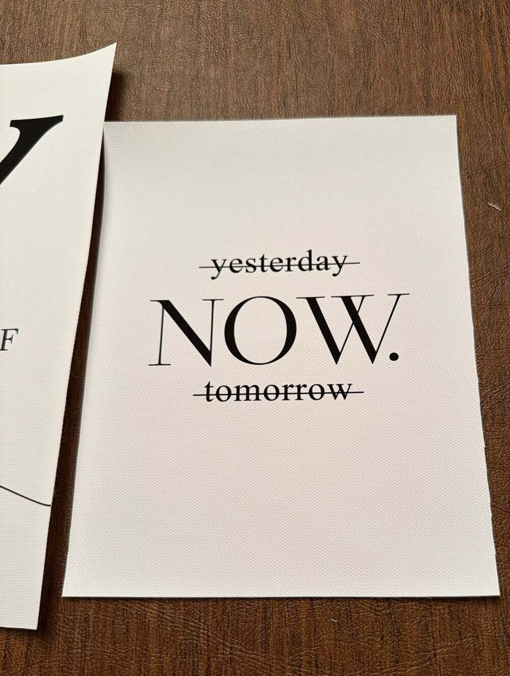 4 Minimalism Family Quotes Canvas‎ Prints Crazy Loud Love yesterday NOW tomorrow - Picture 3 of 3